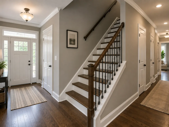 Interior Painting for High-Traffic Areas: Hallways, Entryways and Staircases